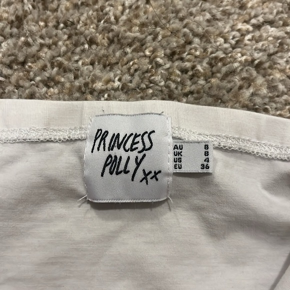 Princess Polly White Tube Top with Red Graphic - Picture 4 of 4